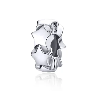 (bilde for) Pandora Style Silver Starry Sky Spacer - SCC1169
