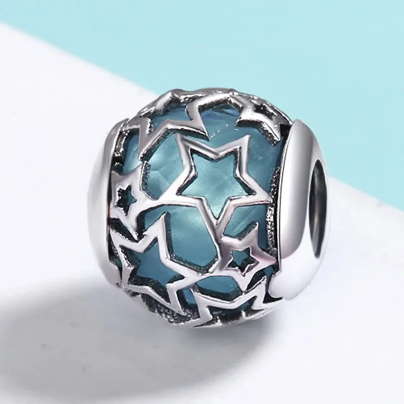 (bilde for) Pandora Style Silver Stars Charm - SCC411 - Vis 3