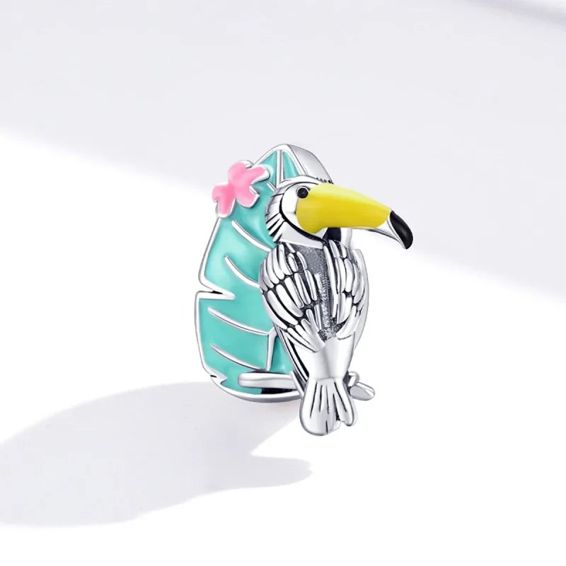 (bilde for) Pandora Style Silver Stork Charm - SCC1531 - Vis 2