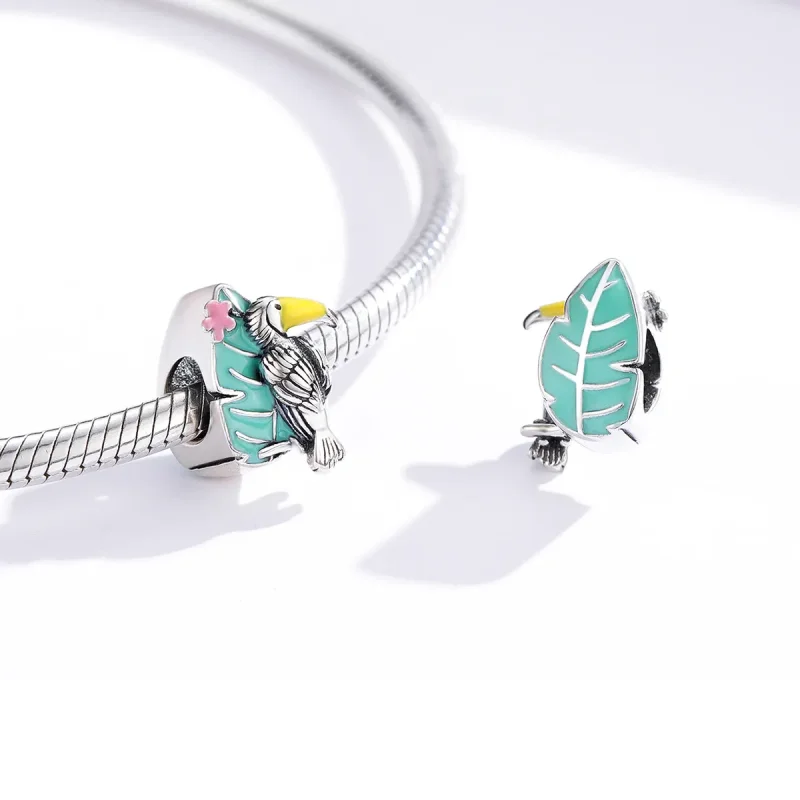 (bilde for) Pandora Style Silver Stork Charm - SCC1531 - Vis 4