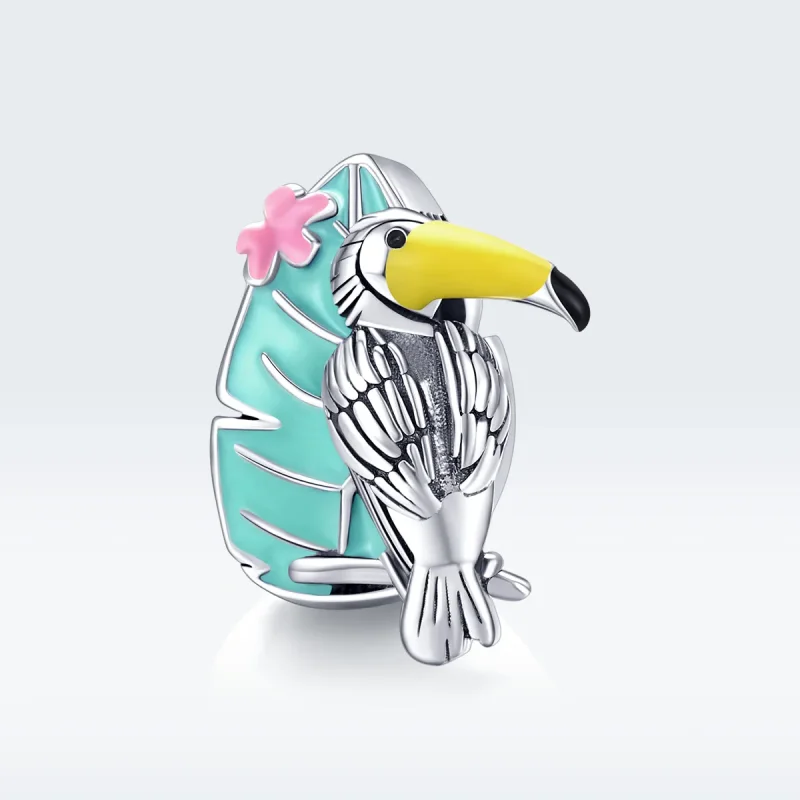 (bilde for) Pandora Style Silver Stork Charm - SCC1531 - Vis 5