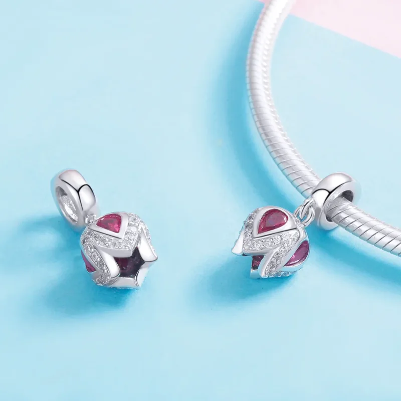 (bilde for) Pandora Style Silver Story of Tulip Dangle - SCC1027 - Vis 4