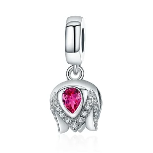 (bilde for) Pandora Style Silver Story of Tulip Dangle - SCC1027