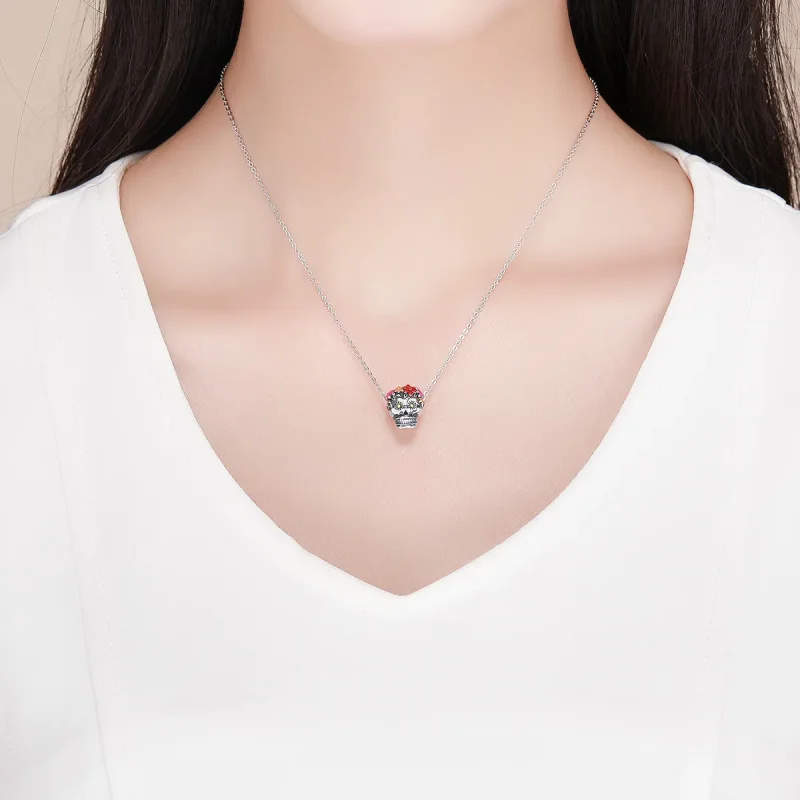 (bilde for) Pandora Style Silver Sugar Skull Charm - SCC888 - Vis 5