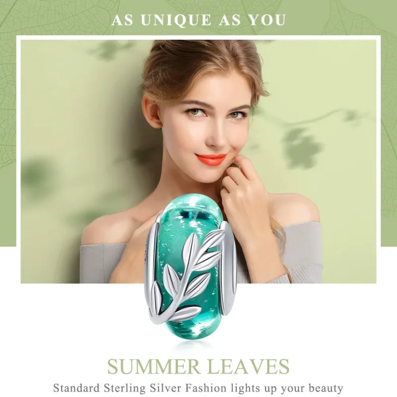 (bilde for) Pandora Style Silver Summer Branches Charm - SCC863 - Vis 6