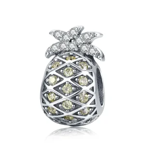 Pandora Style Silver Summer Pineapple Charm - SCC936 (bilde for) Pandora Style Silver Summer Pineapple Charm - SCC936