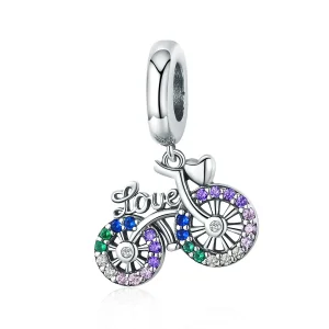 (bilde for) Pandora Style Silver Sykkel Dangle - SCC1082