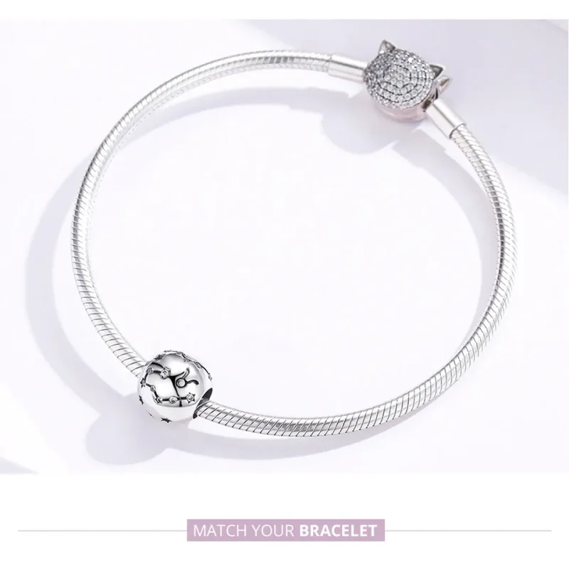 (bilde for) Pandora Style Silver Taurus Charm - SCC1218-2 - Vis 6