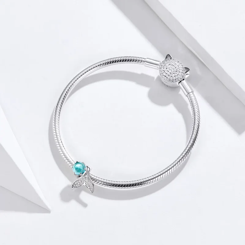 (bilde for) Pandora Style Silver Tears of Mermaid Charm - SCC1226 - Vis 4