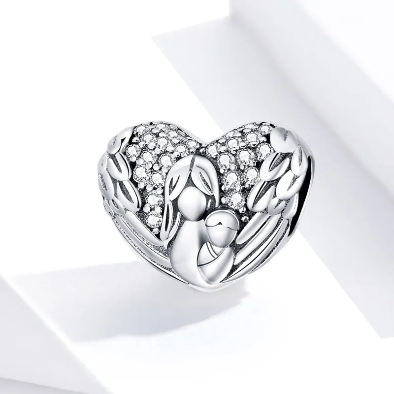 (bilde for) Pandora Style Silver Thank you & Love you Charm - SCC1462 - Vis 4