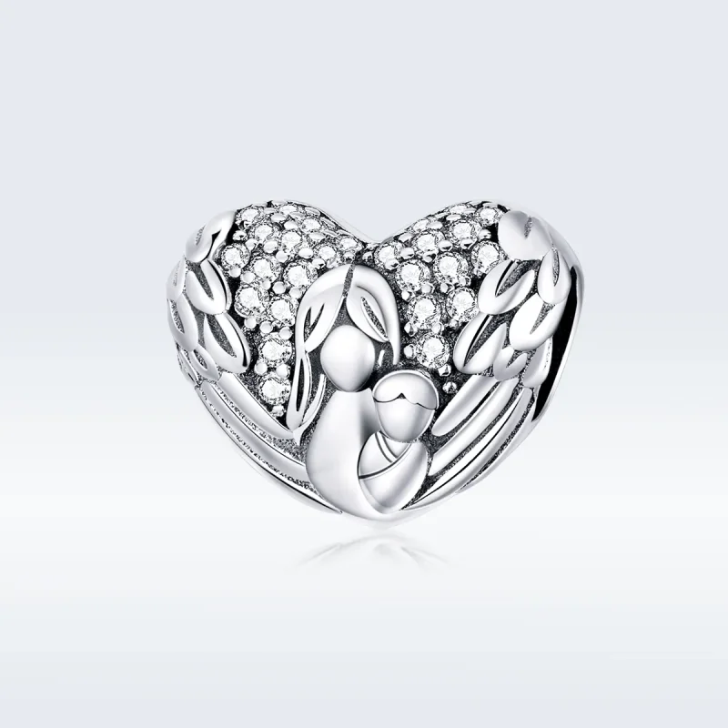 (bilde for) Pandora Style Silver Thank you & Love you Charm - SCC1462 - Vis 5