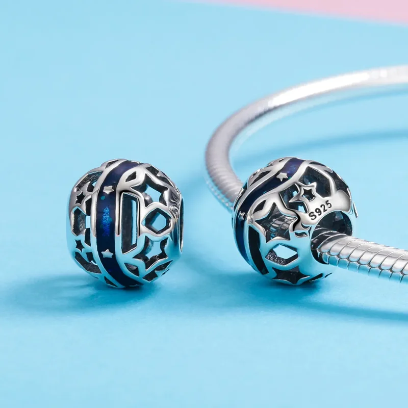 (bilde for) Pandora Style Silver The Shining Star River Charm - SCC640 - Vis 5