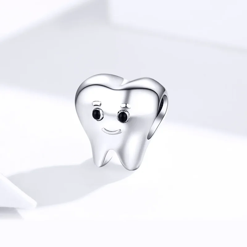 (bilde for) Pandora Style Silver Tooth Charm - SCC1401 - Vis 2