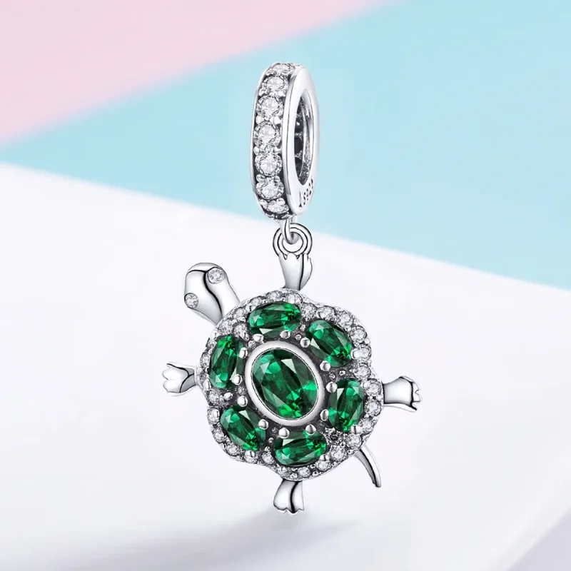 (bilde for) Pandora Style Silver Tortoise Dangle - SCC1017 - Vis 2