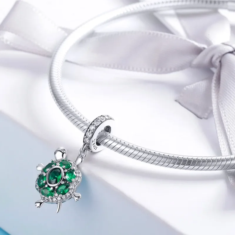 (bilde for) Pandora Style Silver Tortoise Dangle - SCC1017 - Vis 3