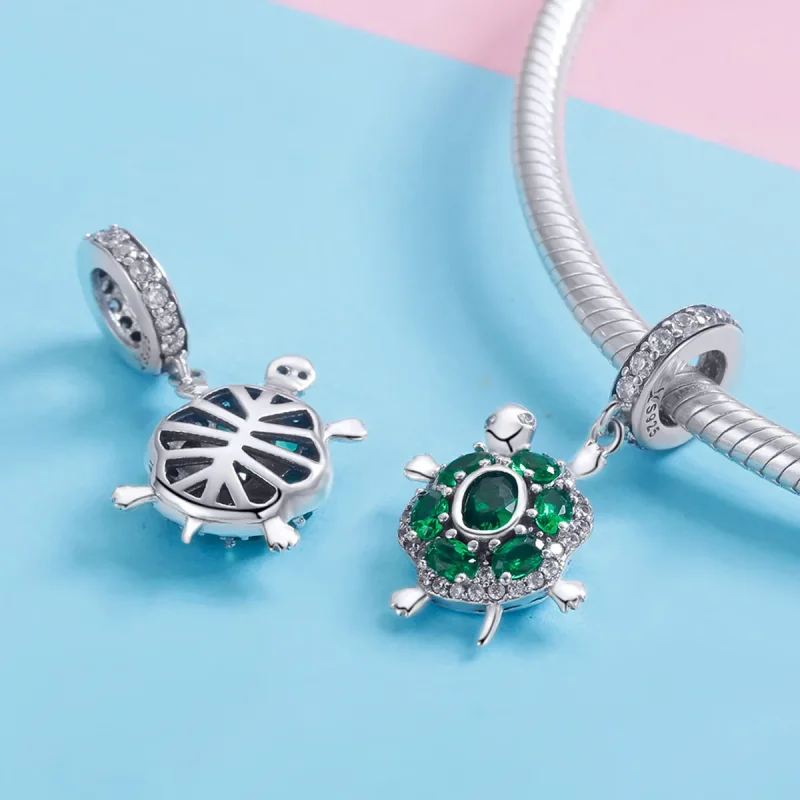 (bilde for) Pandora Style Silver Tortoise Dangle - SCC1017 - Vis 4