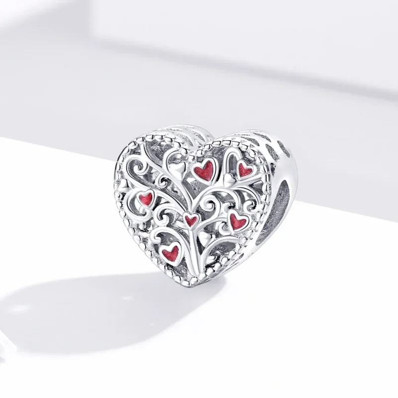 (bilde for) Pandora Style Silver Tree of Life Charm - BSC279 - Vis 2