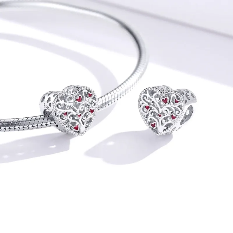 (bilde for) Pandora Style Silver Tree of Life Charm - BSC279 - Vis 4