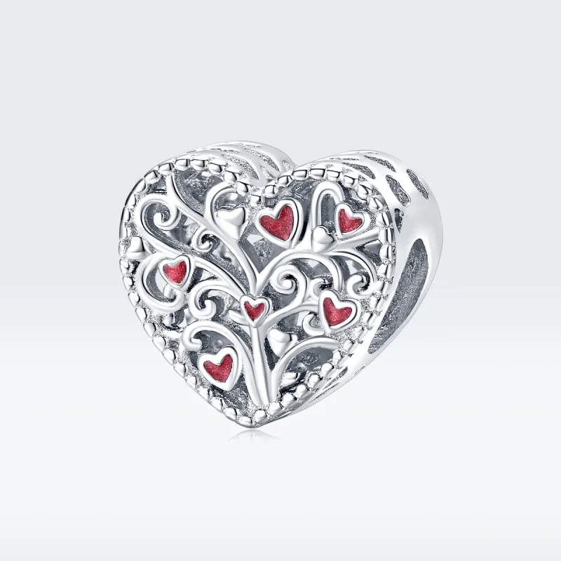 (bilde for) Pandora Style Silver Tree of Life Charm - BSC279 - Vis 5