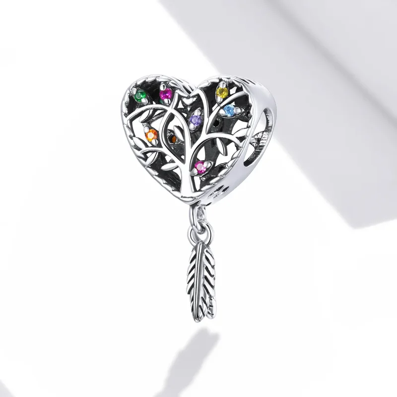 (bilde for) Pandora Style Silver Tree of Life Charm - SCC1768 - Vis 2