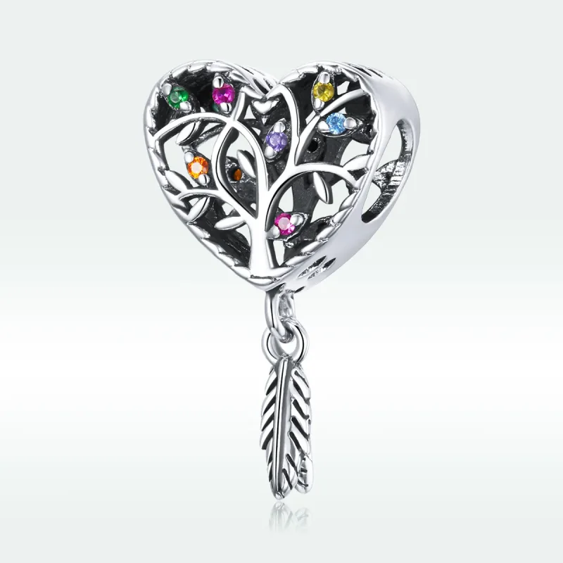 (bilde for) Pandora Style Silver Tree of Life Charm - SCC1768 - Vis 5