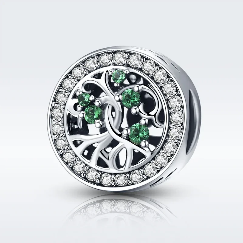 (bilde for) Pandora Style Silver Tree of Life Charm - SCC179 - Vis 3