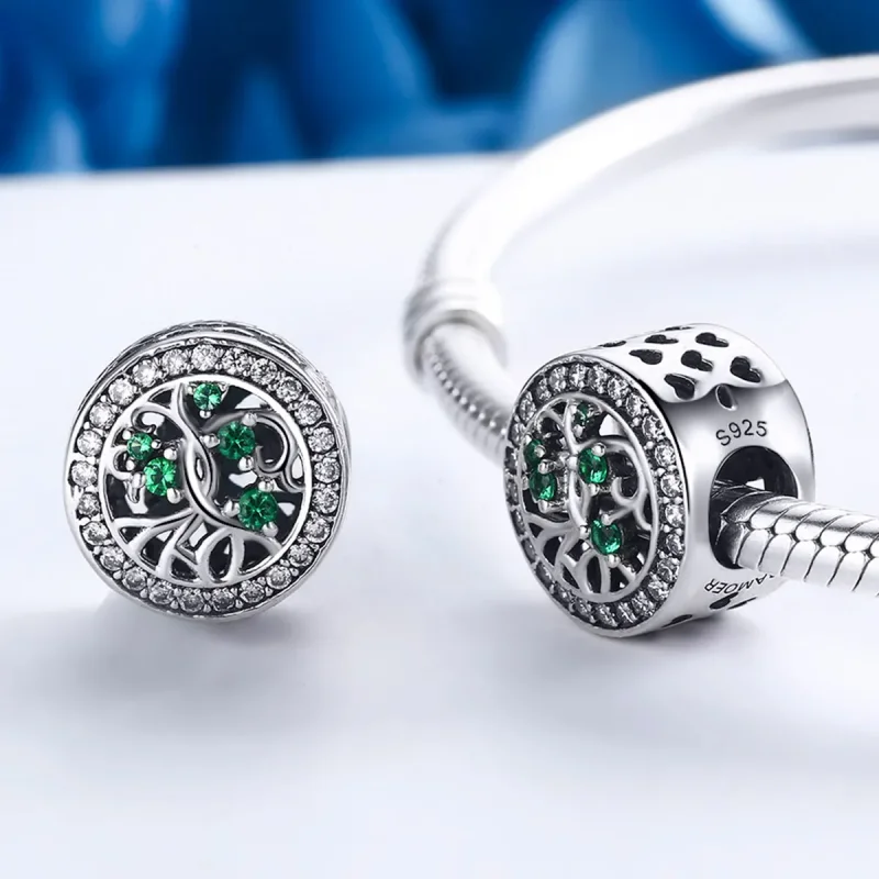 (bilde for) Pandora Style Silver Tree of Life Charm - SCC179 - Vis 5