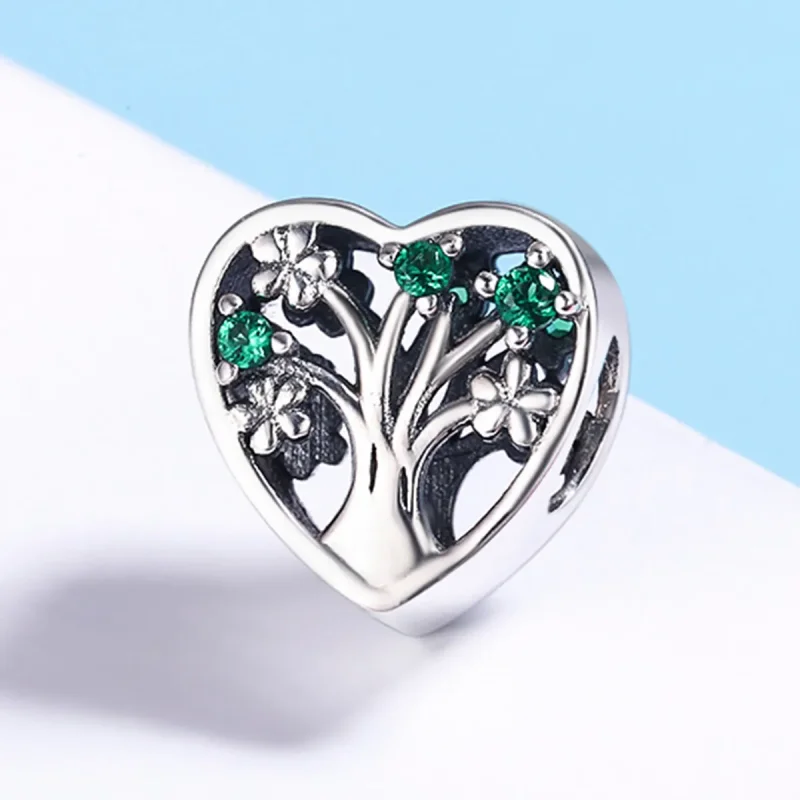 (bilde for) Pandora Style Silver Tree of Life Charm - SCC221 - Vis 3