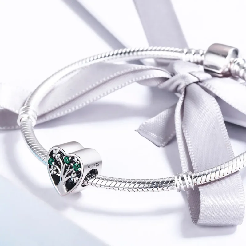 (bilde for) Pandora Style Silver Tree of Life Charm - SCC221 - Vis 4