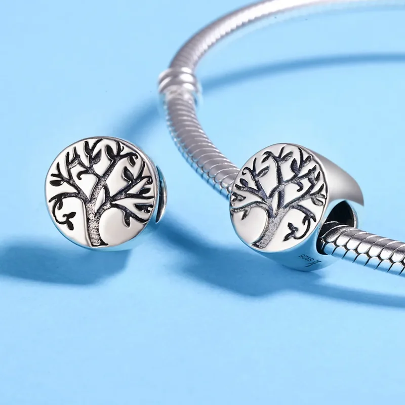 (bilde for) Pandora Style Silver Tree of Life Charm - SCC430 - Vis 5