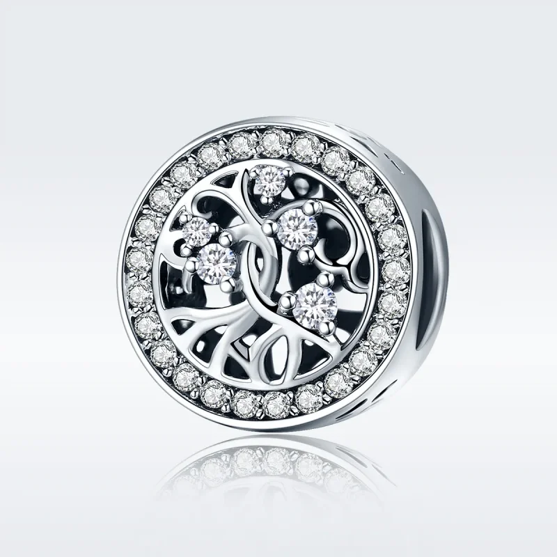 (bilde for) Pandora Style Silver Tree of Life Charm - SCC616 - Vis 2