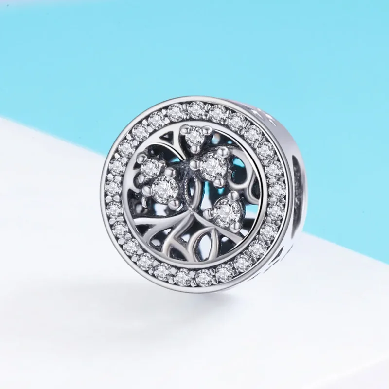 (bilde for) Pandora Style Silver Tree of Life Charm - SCC616 - Vis 3