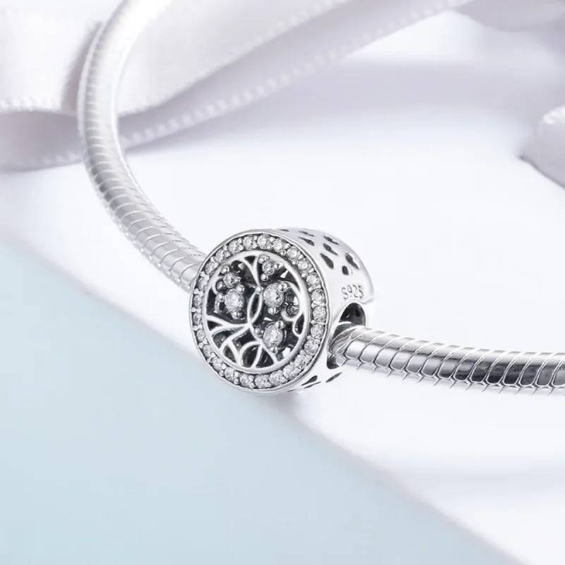 (bilde for) Pandora Style Silver Tree of Life Charm - SCC616 - Vis 4
