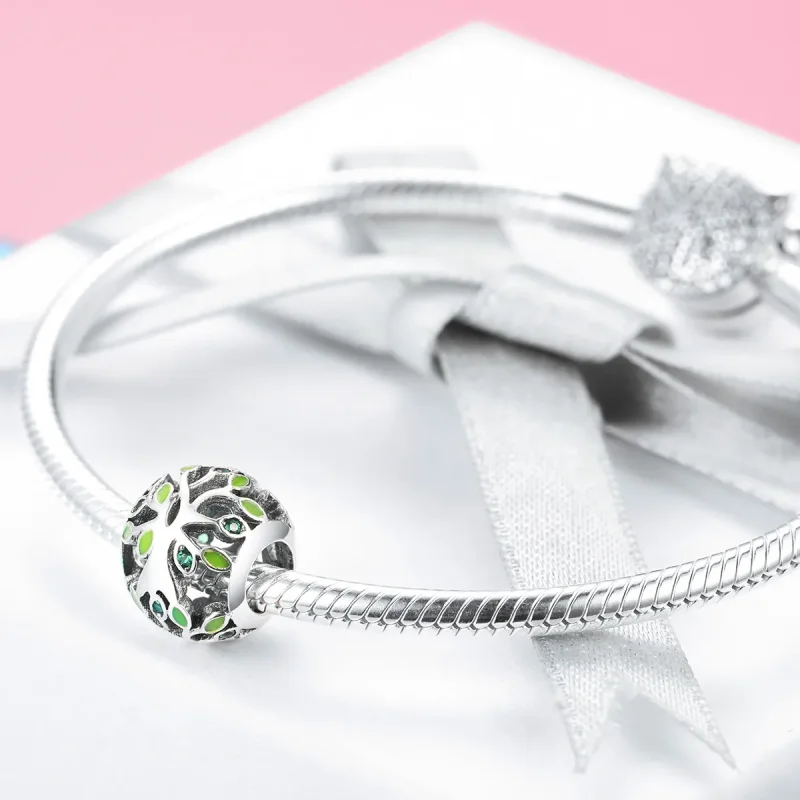 (bilde for) Pandora Style Silver Tree of Life Charm - SCC994 - Vis 4
