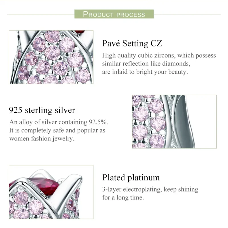 (bilde for) Pandora Style Silver Tulip Charm - SCC569 - Vis 8