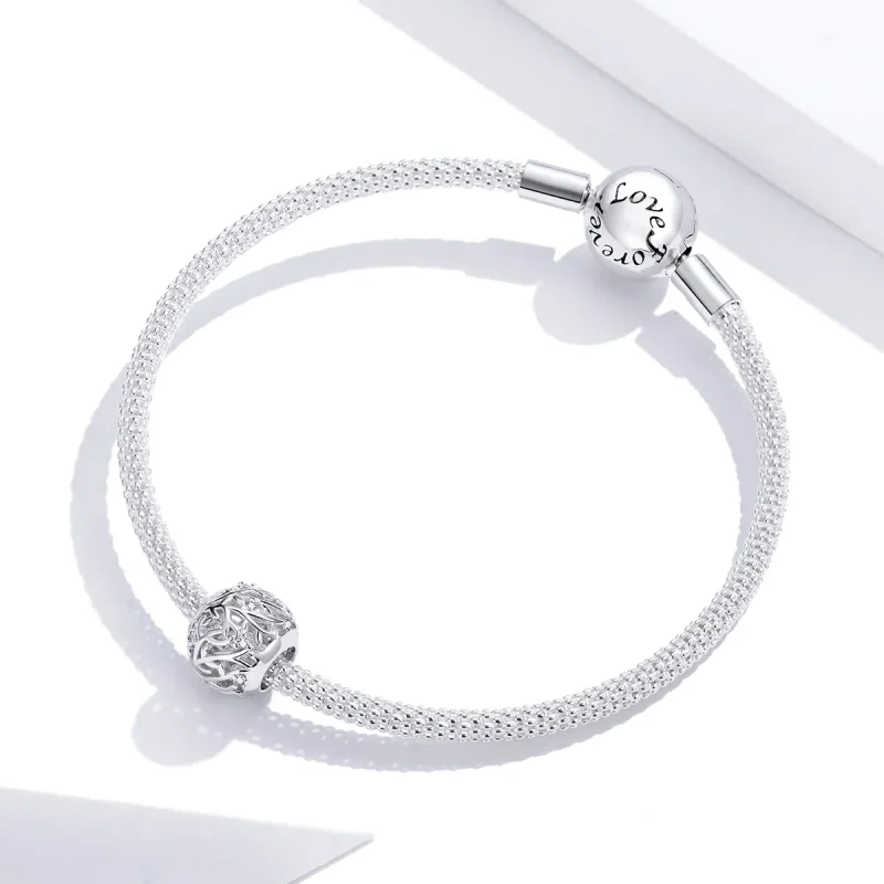 (bilde for) Pandora Style Silver Vine Charm - BSC256 - Vis 3