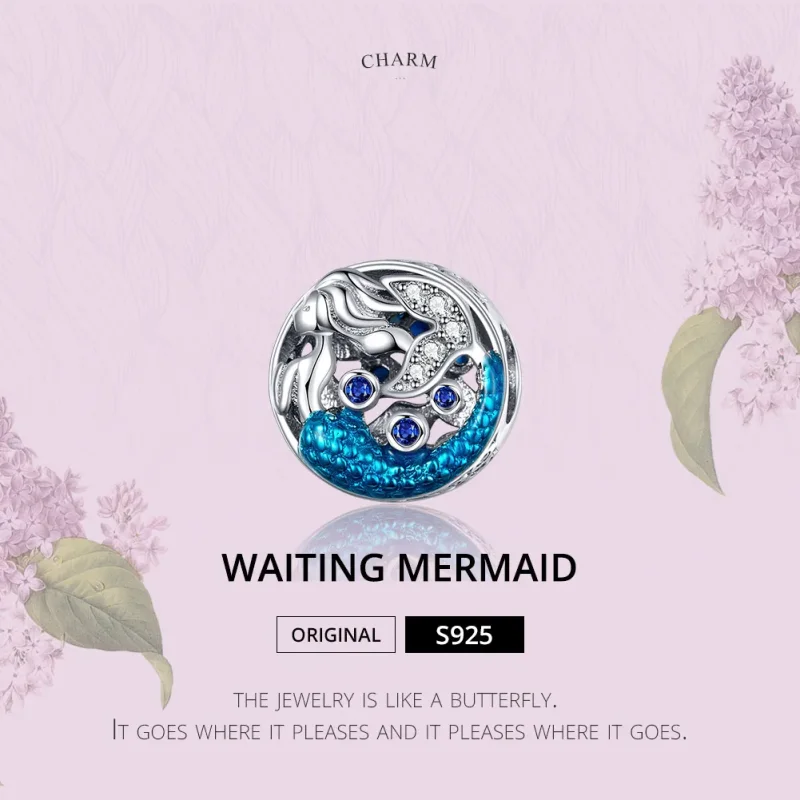 (bilde for) Pandora Style Silver Waiting For The Mermaid Charm - SCC1209 - Vis 2