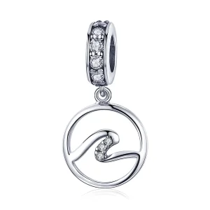 (bilde for) Pandora Style Silver Waves Dangle - SCC1031