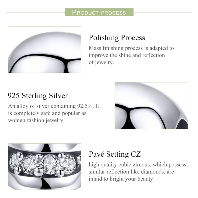 (bilde for) Pandora Style Silver White Skull Charm - SCC965 - Vis 7