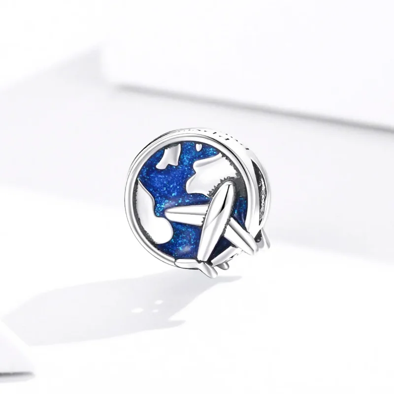 (bilde for) Pandora Style Silver World Voyage Charm - SCC1568 - Vis 2