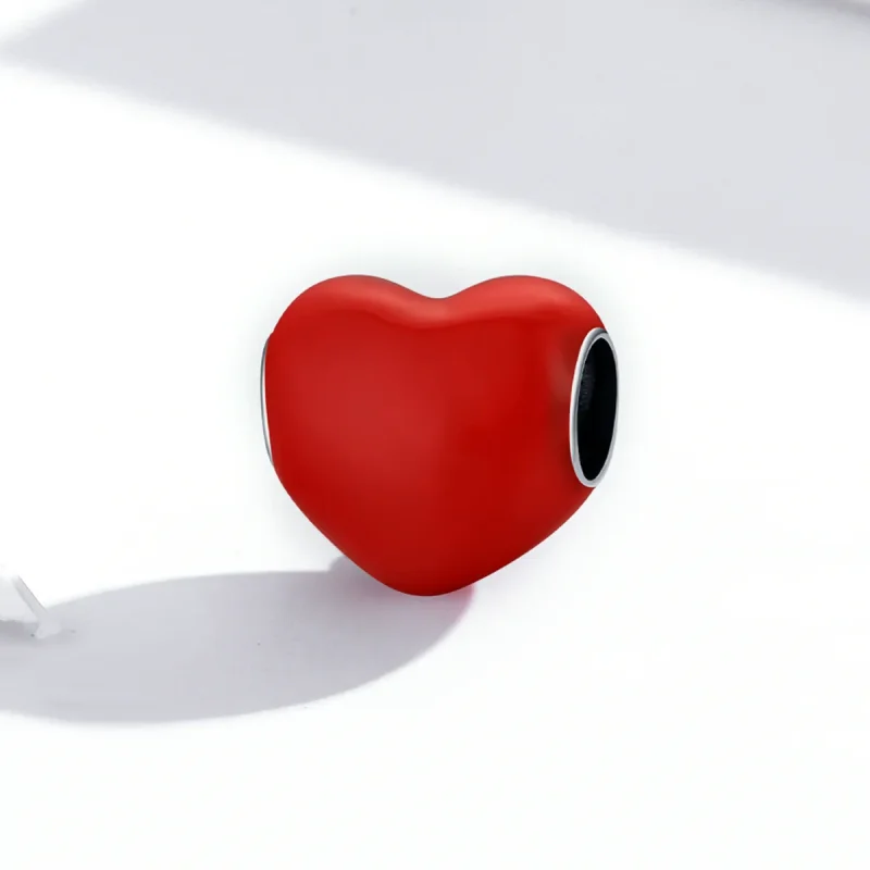 (bilde for) Pandora Style Simple Love Charm - SCC1986-RD - Vis 2