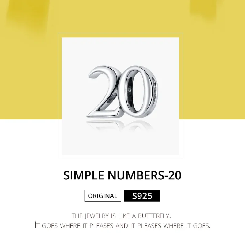 (bilde for) Pandora Style Sølv 20-års jubileumsjarm - SCC1623 - Vis 6