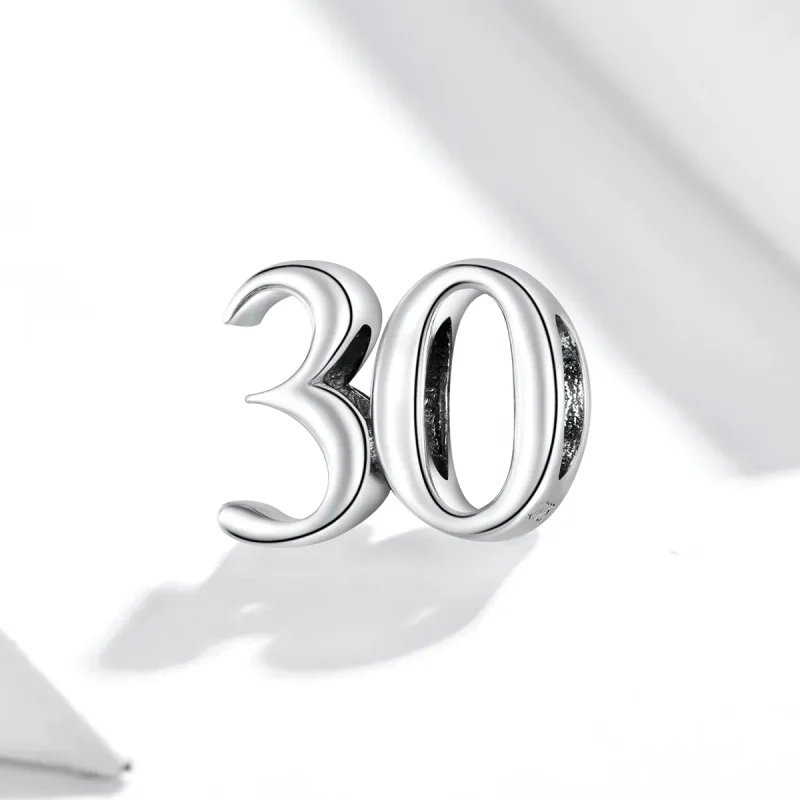 (bilde for) Pandora Style Sølv 30-års bursdagsjarm - SCC1622 - Vis 2