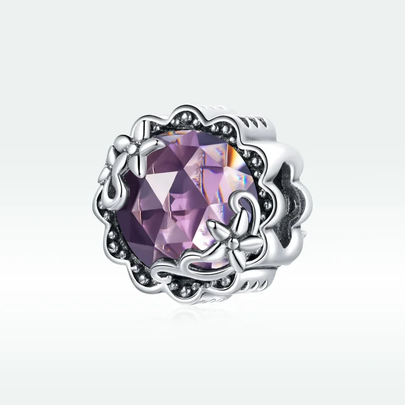 (bilde for) Pandora Style Sølv Ametyst Mønster Charm - SCC1796 - Vis 5