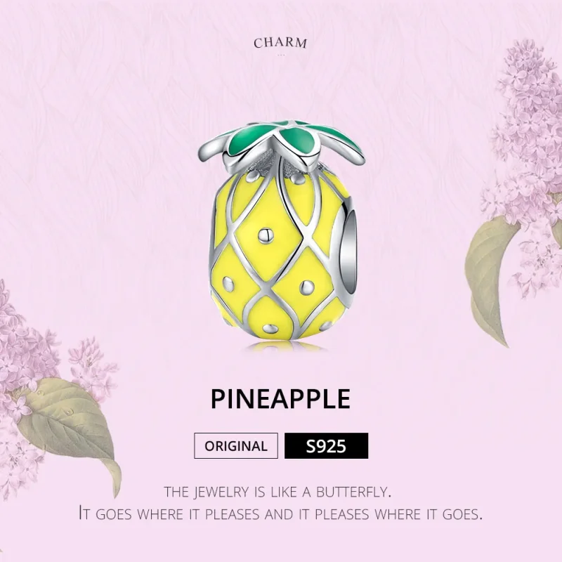 (bilde for) Pandora Style Sølv Ananas Charm - BSC128 - Vis 5