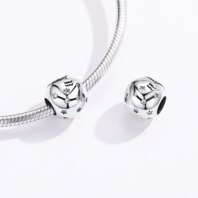 (bilde for) Pandora Style Sølv Aquarius Charm - SCC1218-11 - Vis 4