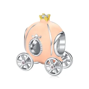 (bilde for) Pandora Style Sølv Askepott Carriage Charm - BSC135