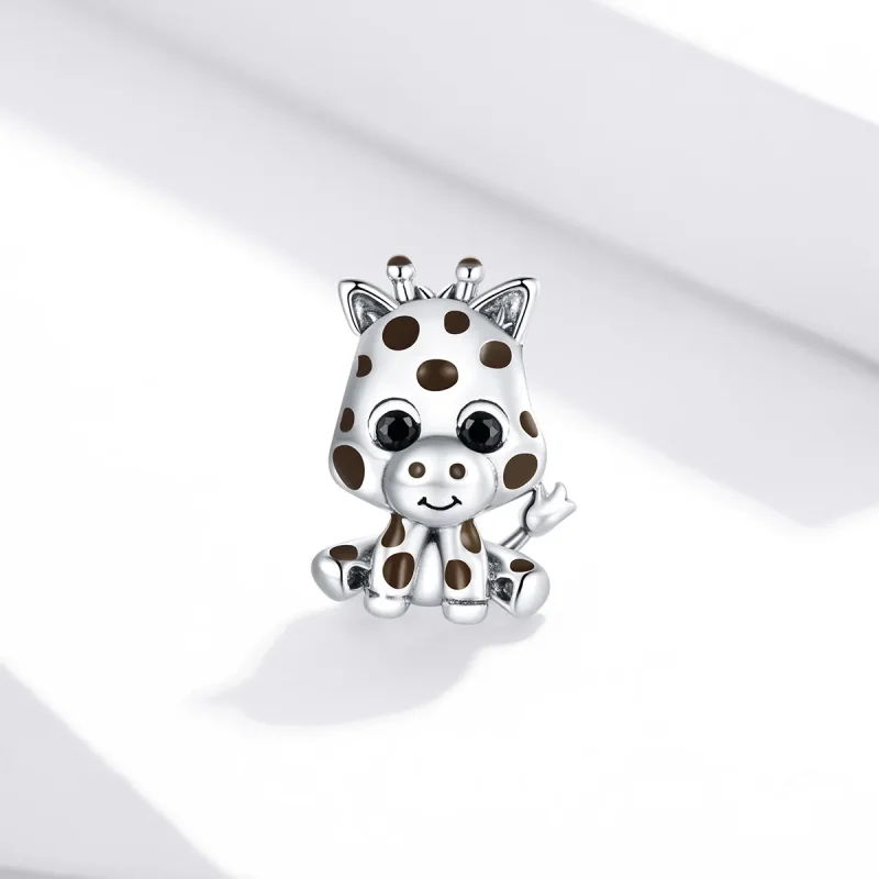 (bilde for) Pandora Style Sølv Baby Giraffe Charm - SCC1691 - Vis 2