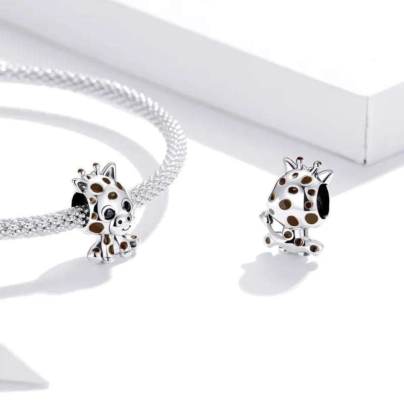 (bilde for) Pandora Style Sølv Baby Giraffe Charm - SCC1691 - Vis 4