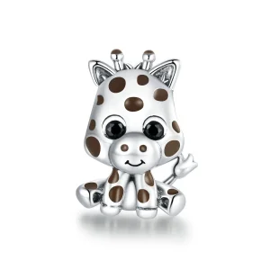 (bilde for) Pandora Style Sølv Baby Giraffe Charm - SCC1691
